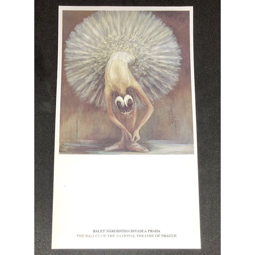 National Theatre Ballet of Prague PROGRAM w/ MILAN MED Print for 1991/92 Season